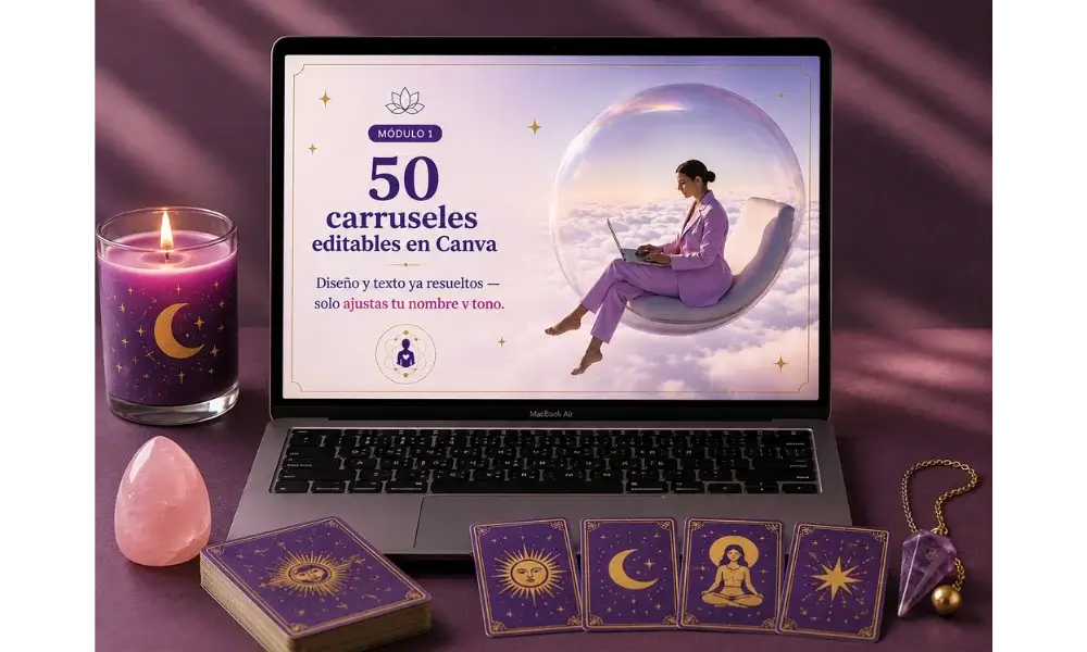 Módulo 1 — 50 carruseles editables en Canva