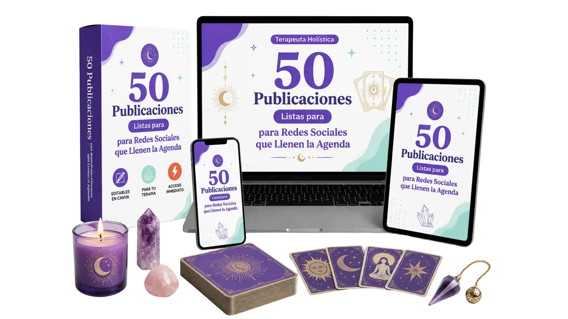50 Publicaciones para Redes Sociales que Llenen la Agenda de tu Terapia