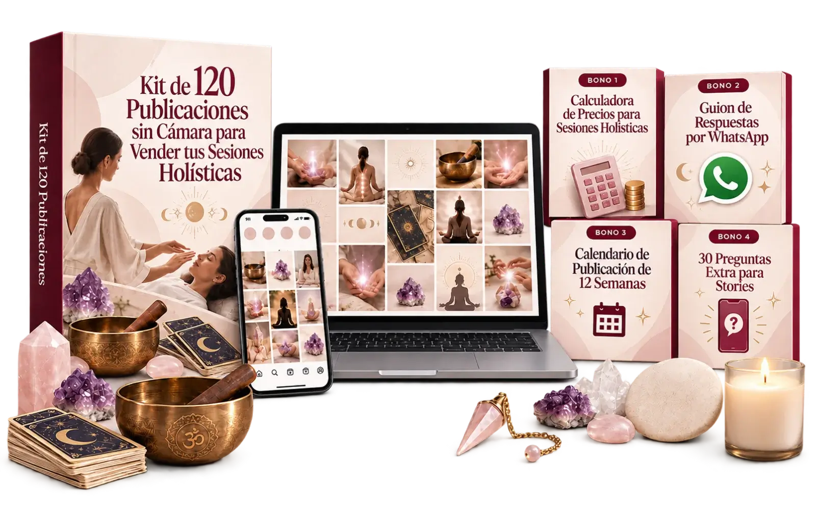 Kit de 120 Publicaciones más cuatro bonos